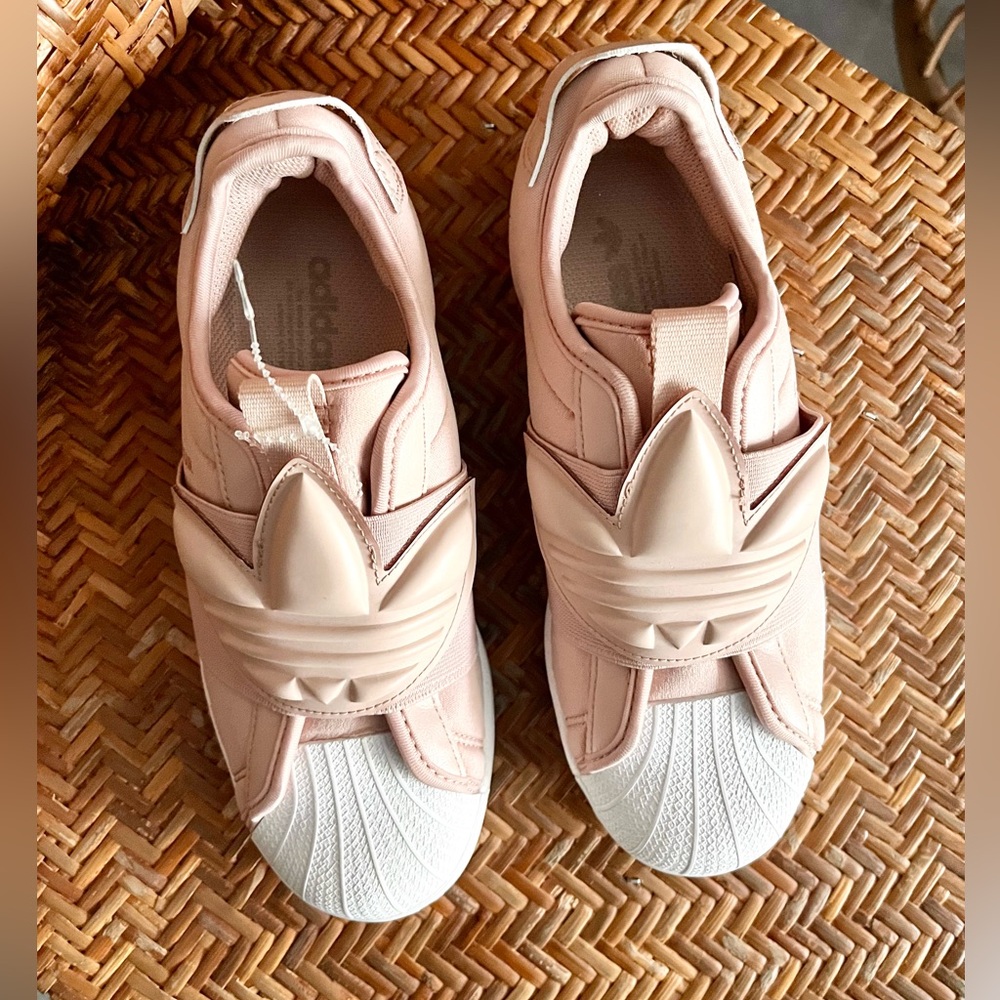 Adidas Light Pink Superstar Slip On